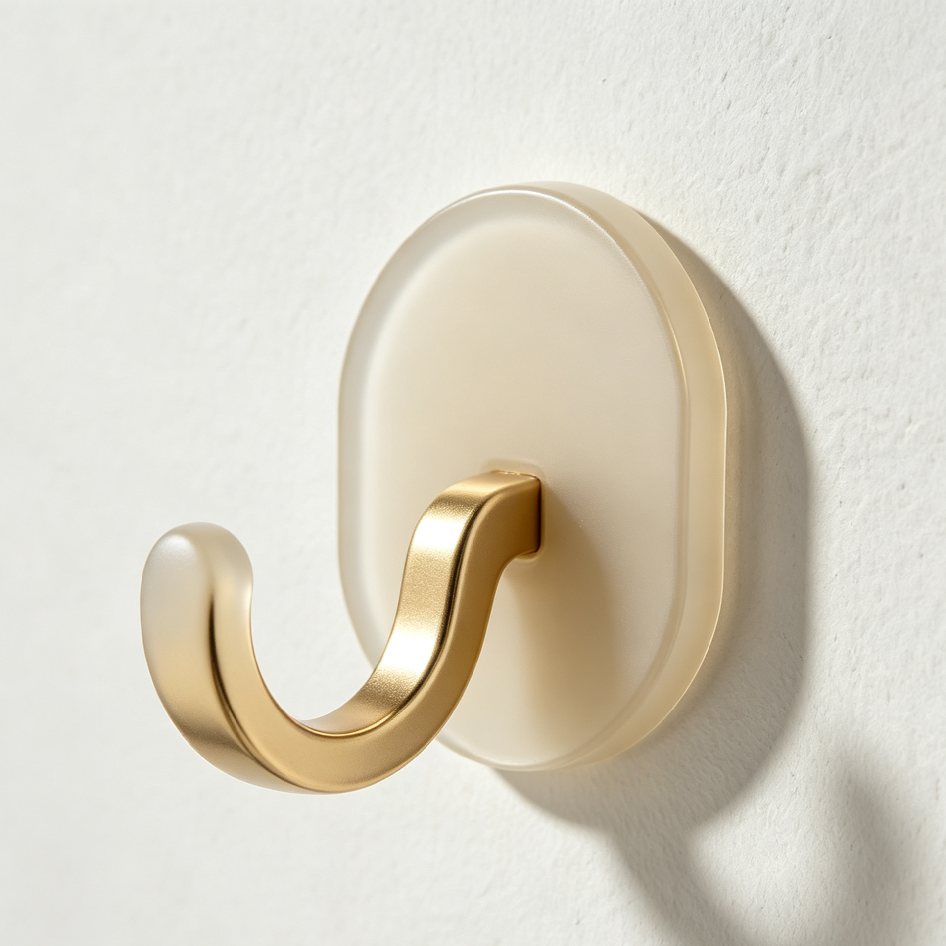 Strong self-adhesive hooks holding kitchen utensils securely