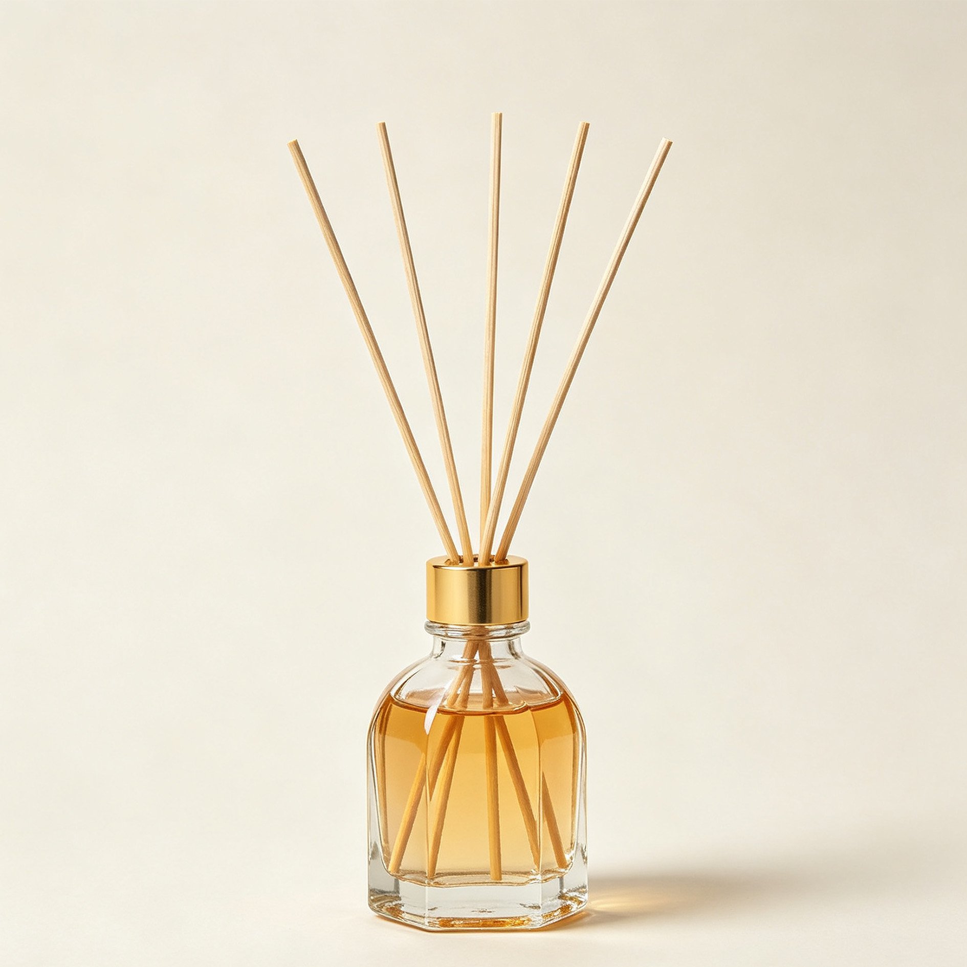 Elegant Forest Reed Fragrance diffuser on wooden table