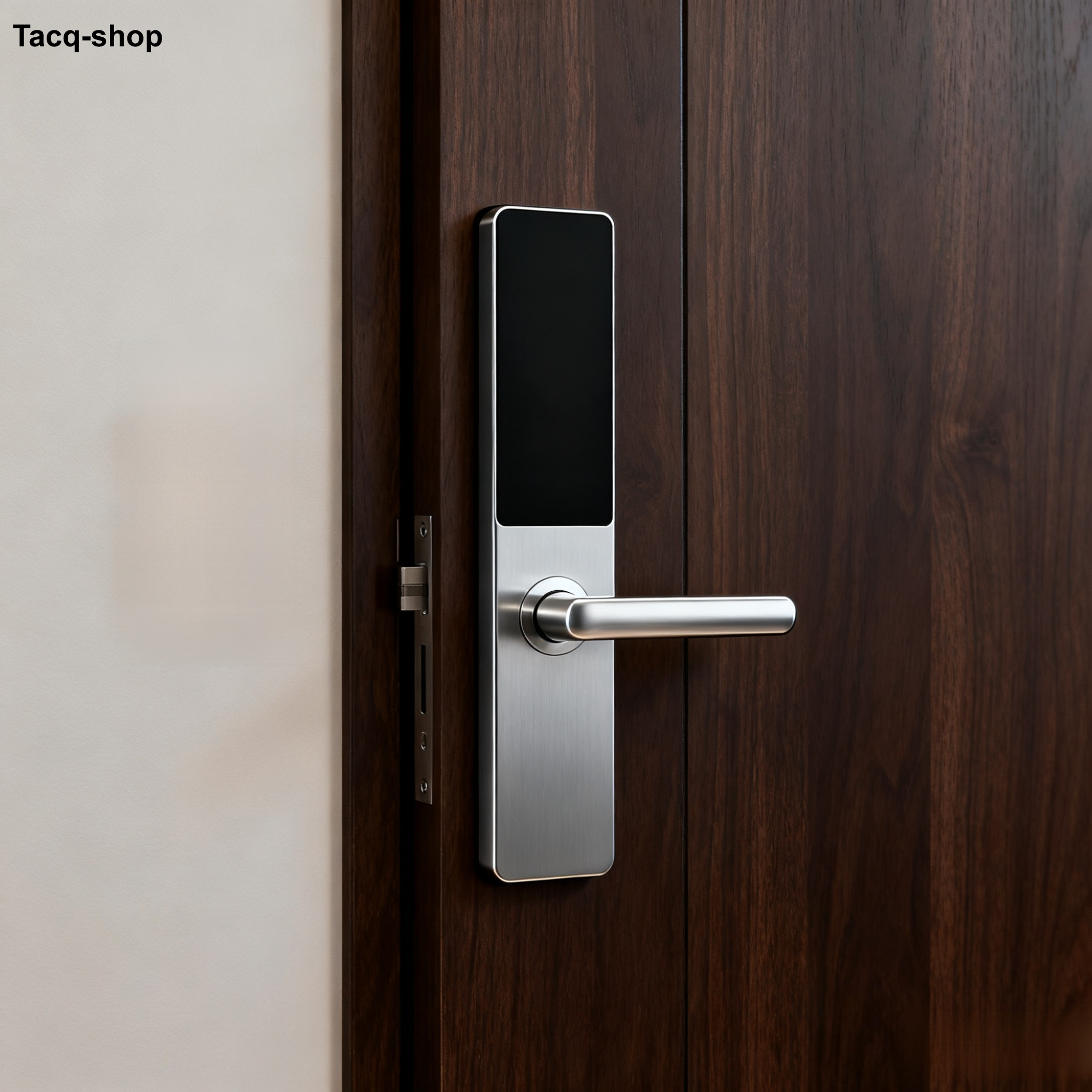 ล็อคประตูอัจฉริยะพร้อมระบบจดจำใบหน้า ช่องมอง หน้าจอขนาดใหญ่ และล็อคด้วยรหัสผ่าน