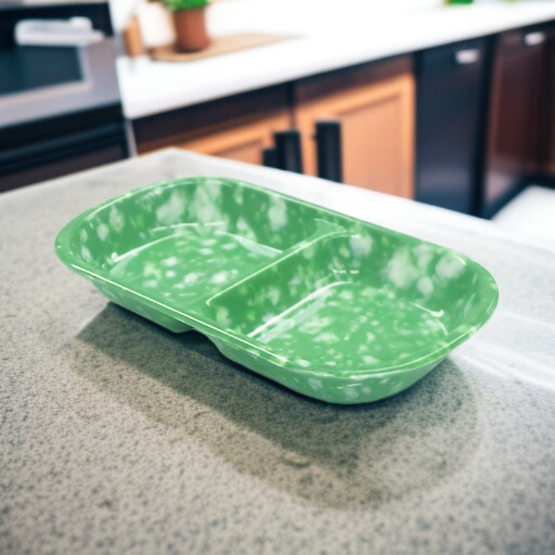 エメラルドグリーン食器ボウル＆プレートセット