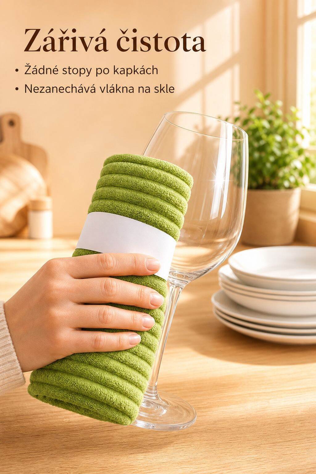 Utěrka na rychlý úklid v kuchyni