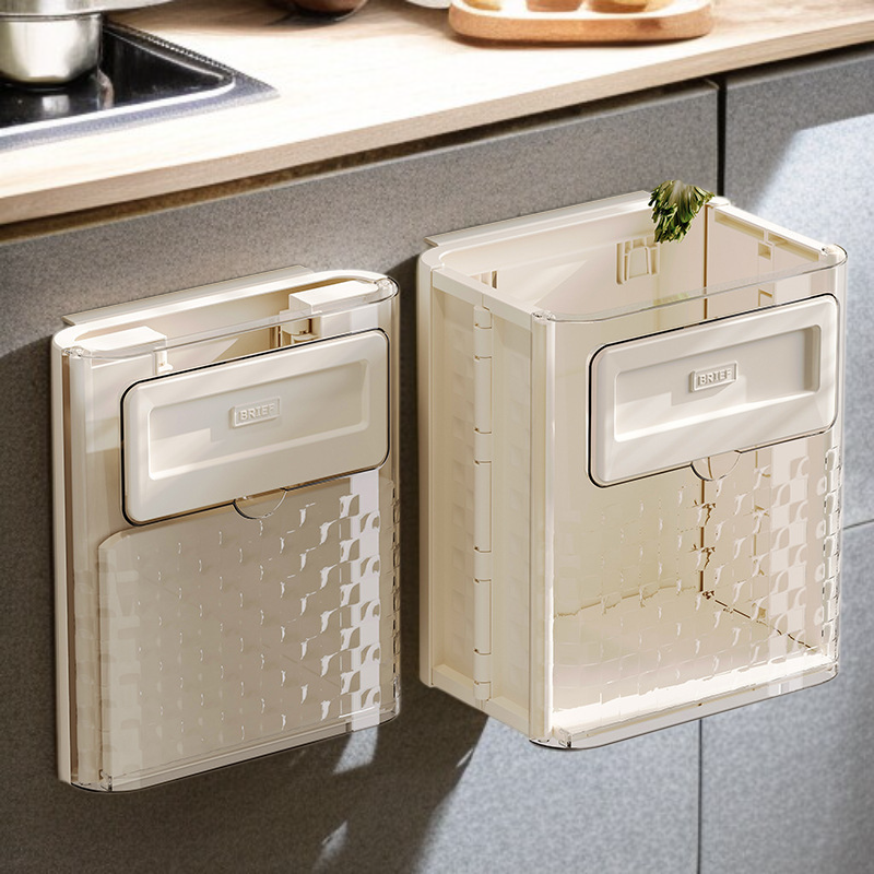 Zusammenklappbarer hängender Mülleimer ohne Bohren für den Haushalt