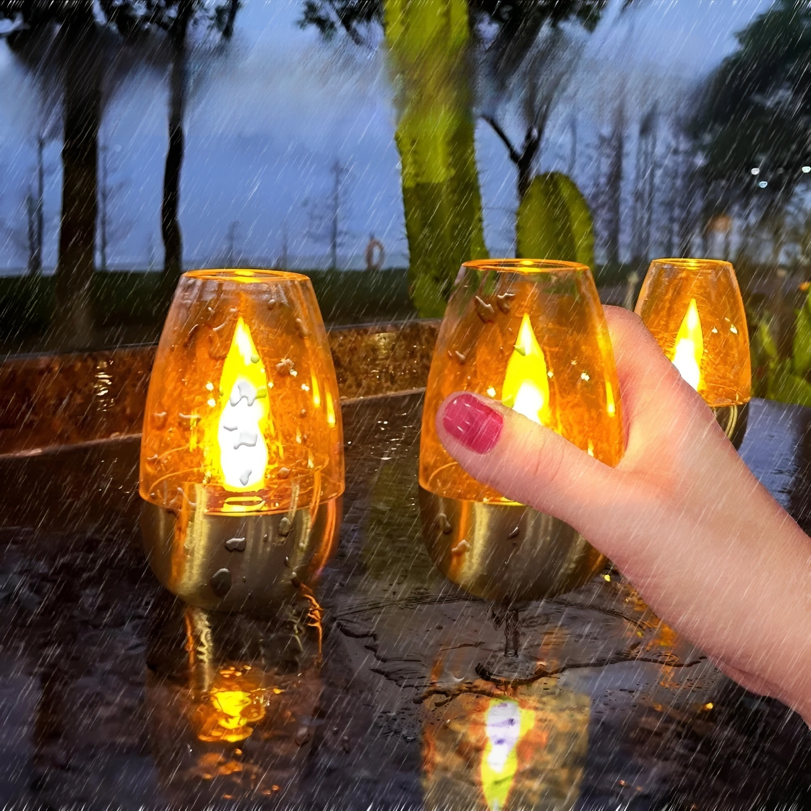 Lámpara LED para césped y jardín, decoración de ambiente y paisaje