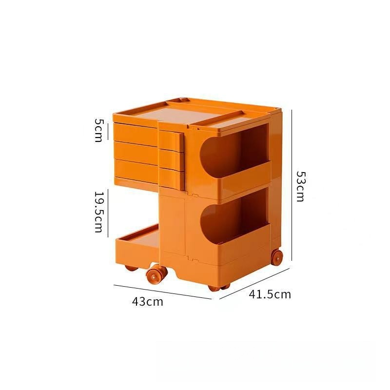 Simple rotating storage bedside table