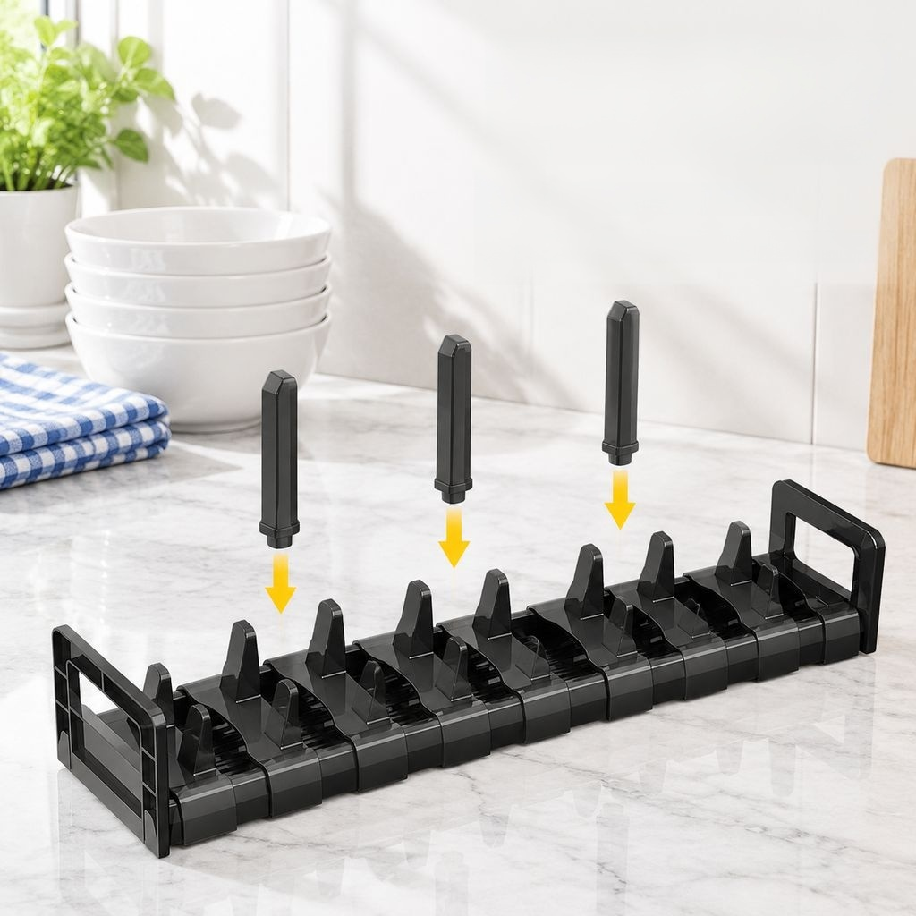 Innovador diseño de escurridor de platos para gabinete