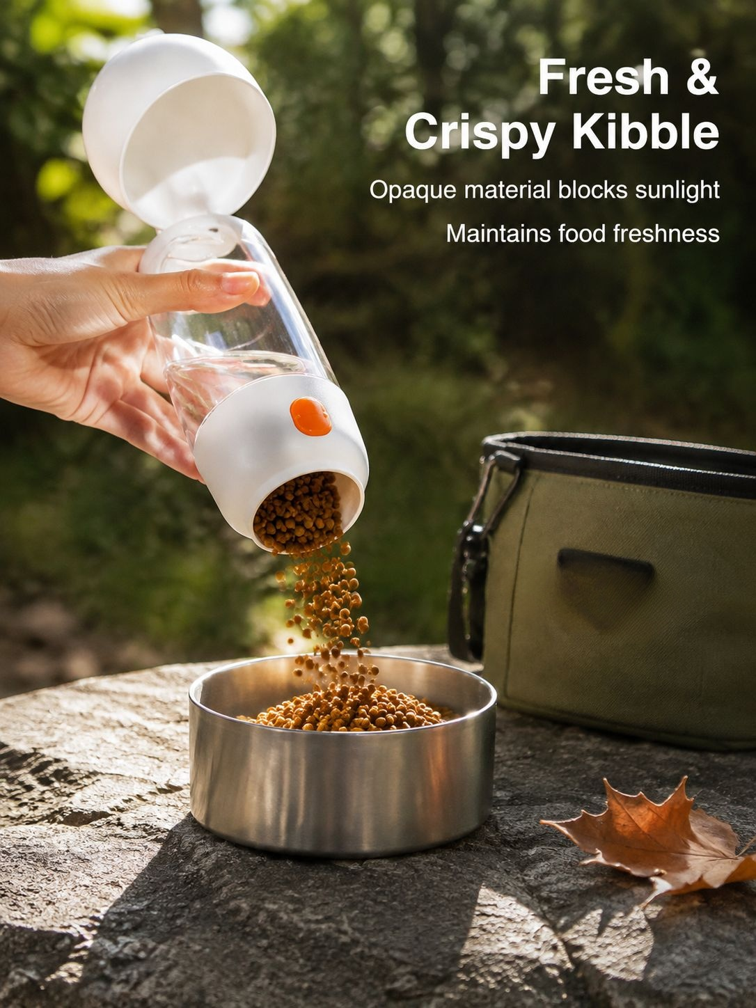 Pet outdoor water cup for dogs on walks and hikes