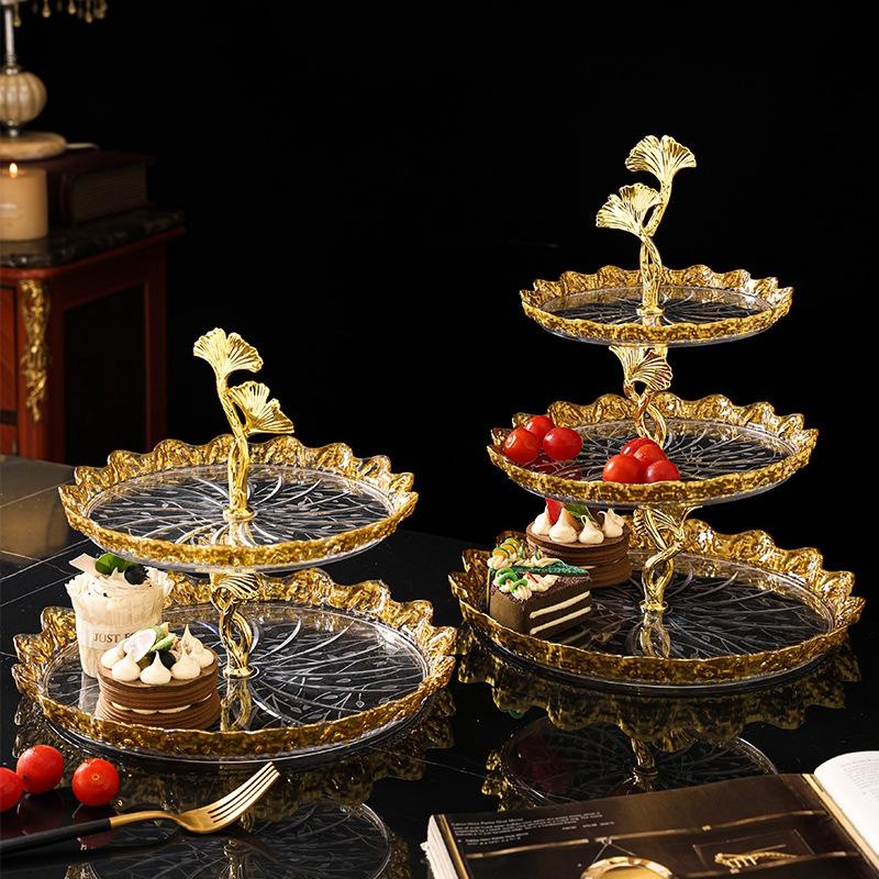 Golden Baking and Cake Plates