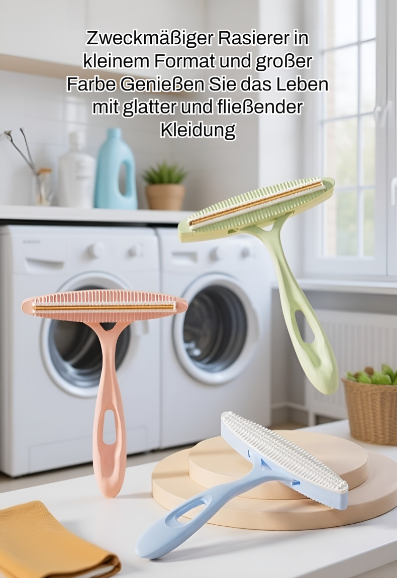Zweiseitiger Fusselentferner für Mäntel in der Anwendung