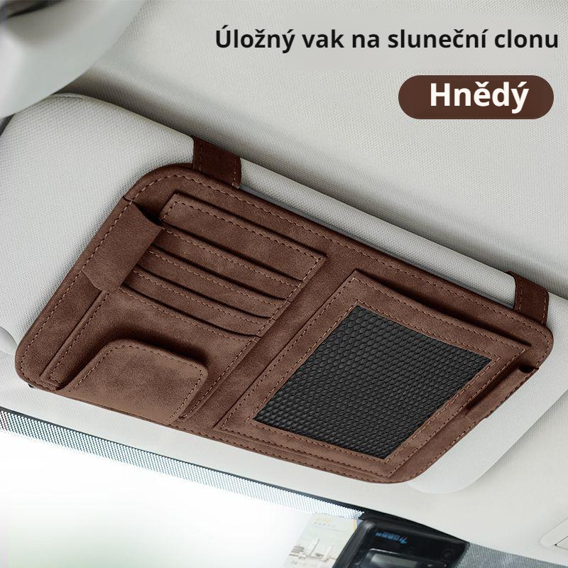 Univerzální držák na sluneční brýle do auta, multifunkční klip na sluneční clonu