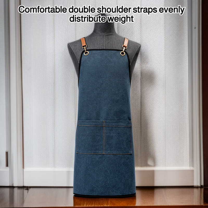 Double-strap sleeveless apron