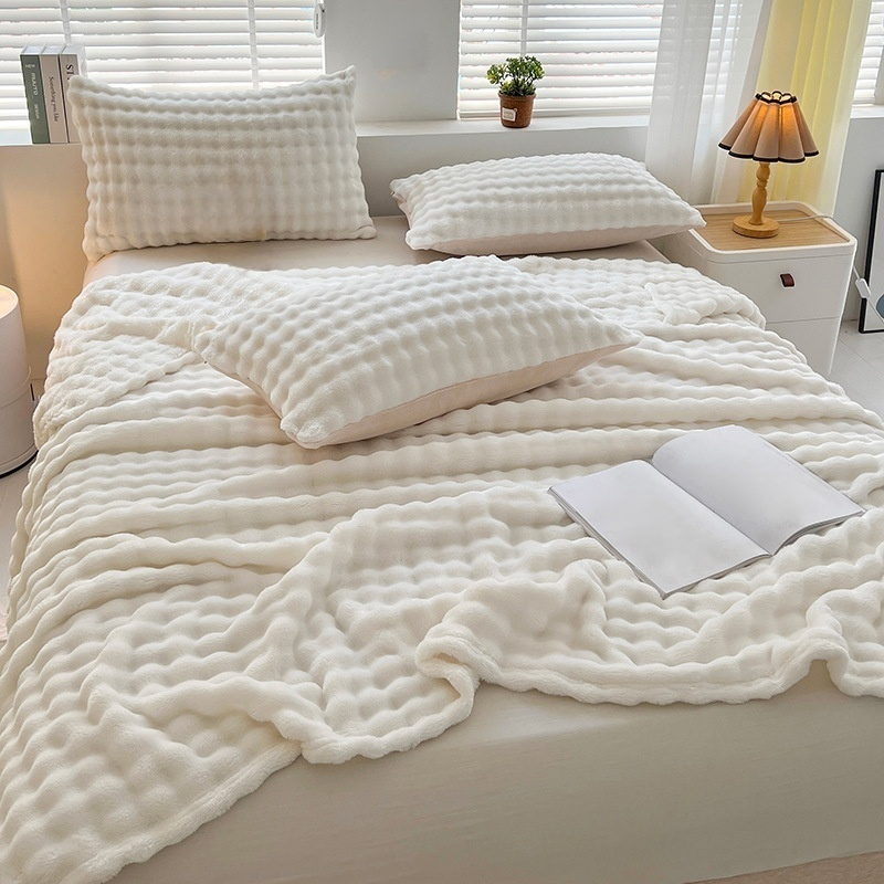 버블 플러시 담요