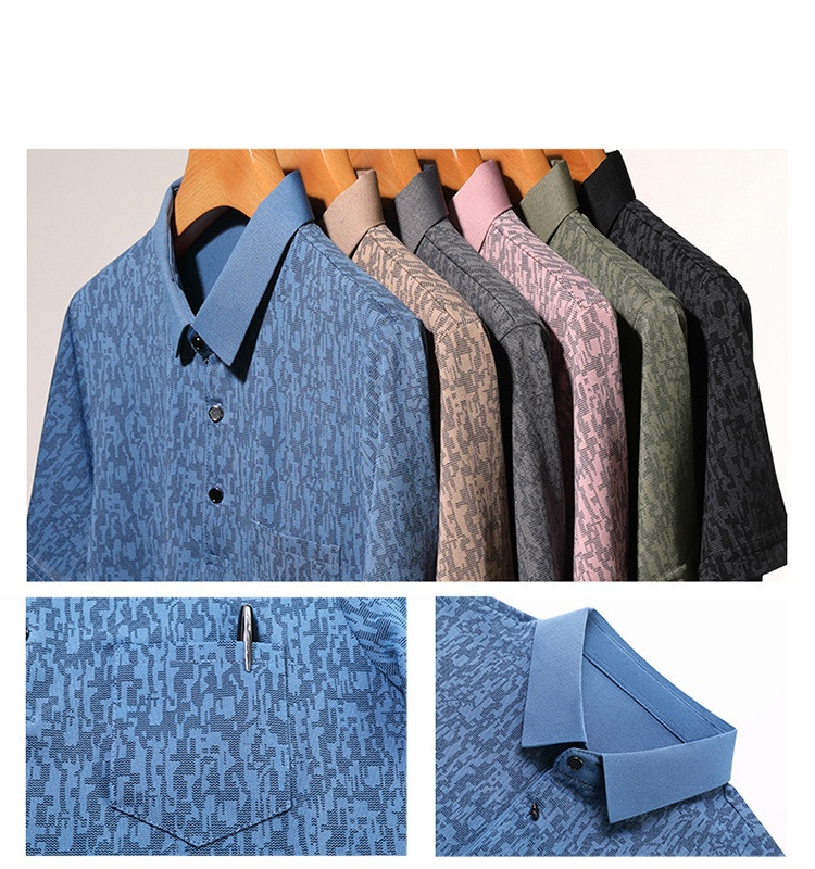 프린트 패션 반팔 남자 폴로 셔츠 