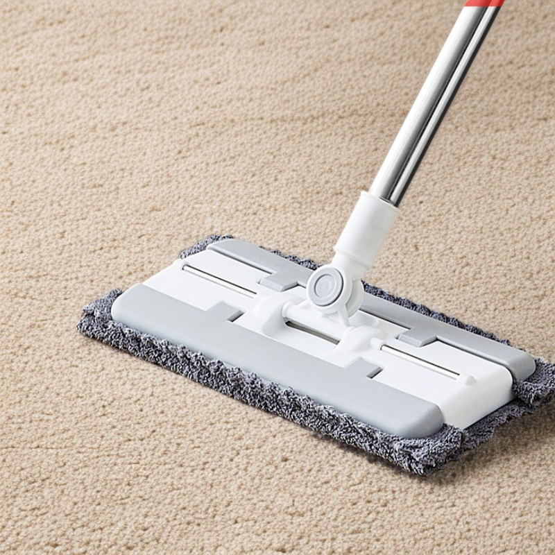 交換可能なハンドフリーモップ ウェット ドライ静電気除塵モップ レイジーモップ ホームクリーニング 交換可能な使い捨てモップ