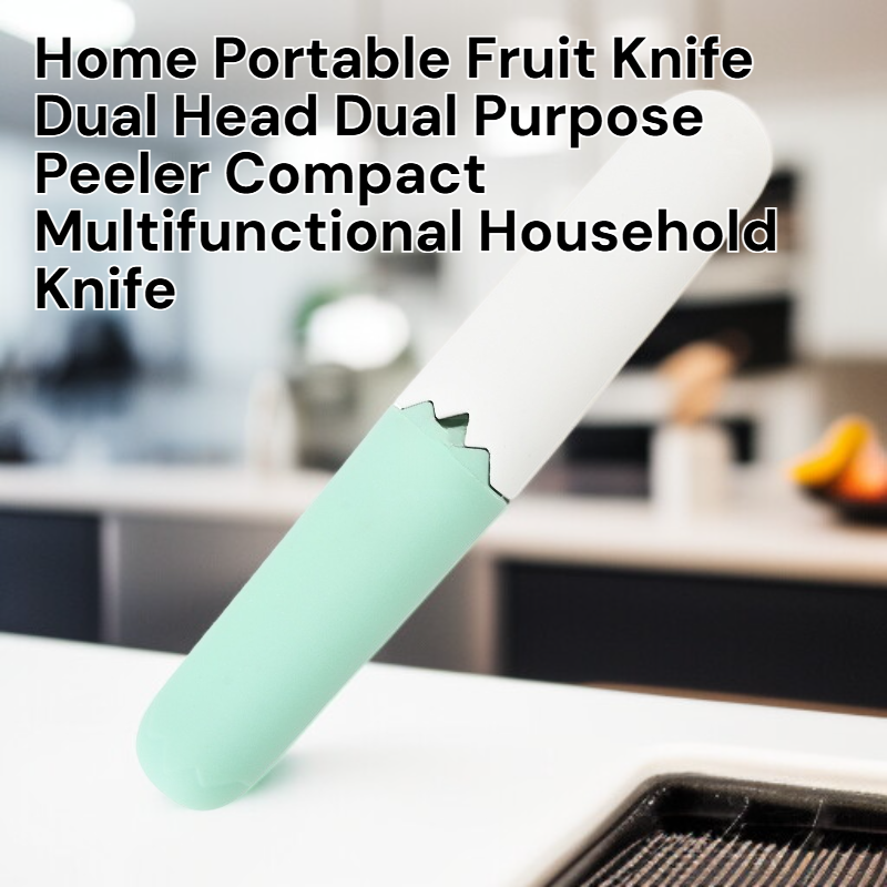 Couteau ménager compact multifonction, éplucheur double tête pour fruits