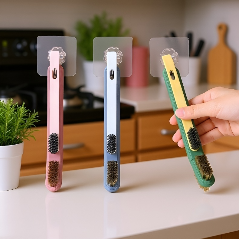 Spatulával ellátott főzőlap tisztító kefe részlete