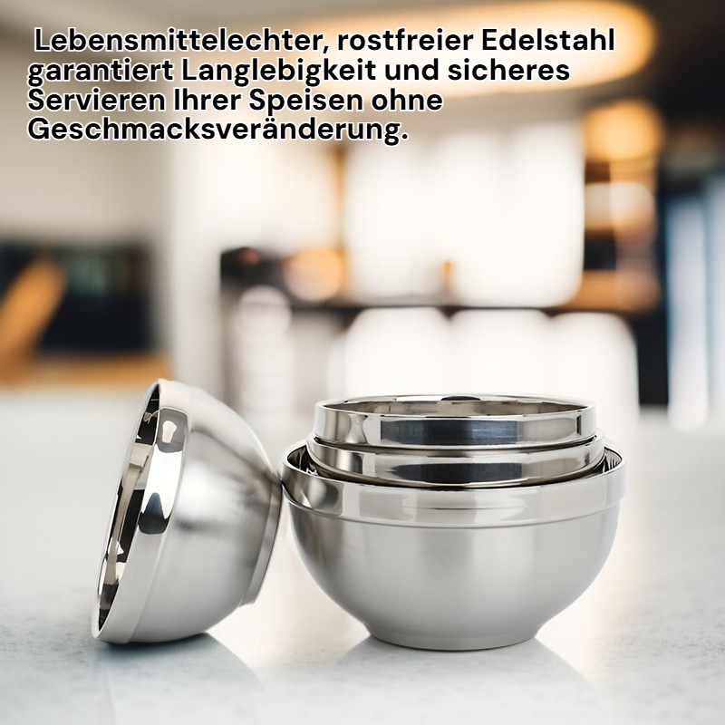 Edelstahl-Schale mit Lilien-Design Mattiert