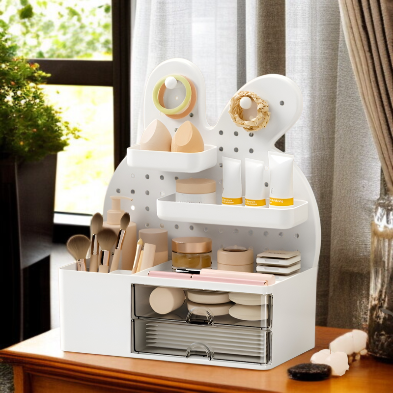 토끼선반 책상 책상 문구 사무선반 구멍판 서랍수납함 필통수납선반