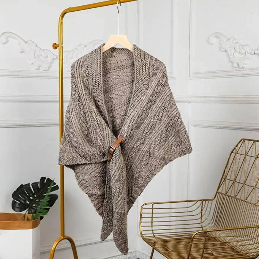 春秋用韓国風ニットおしゃれ万能マフラー