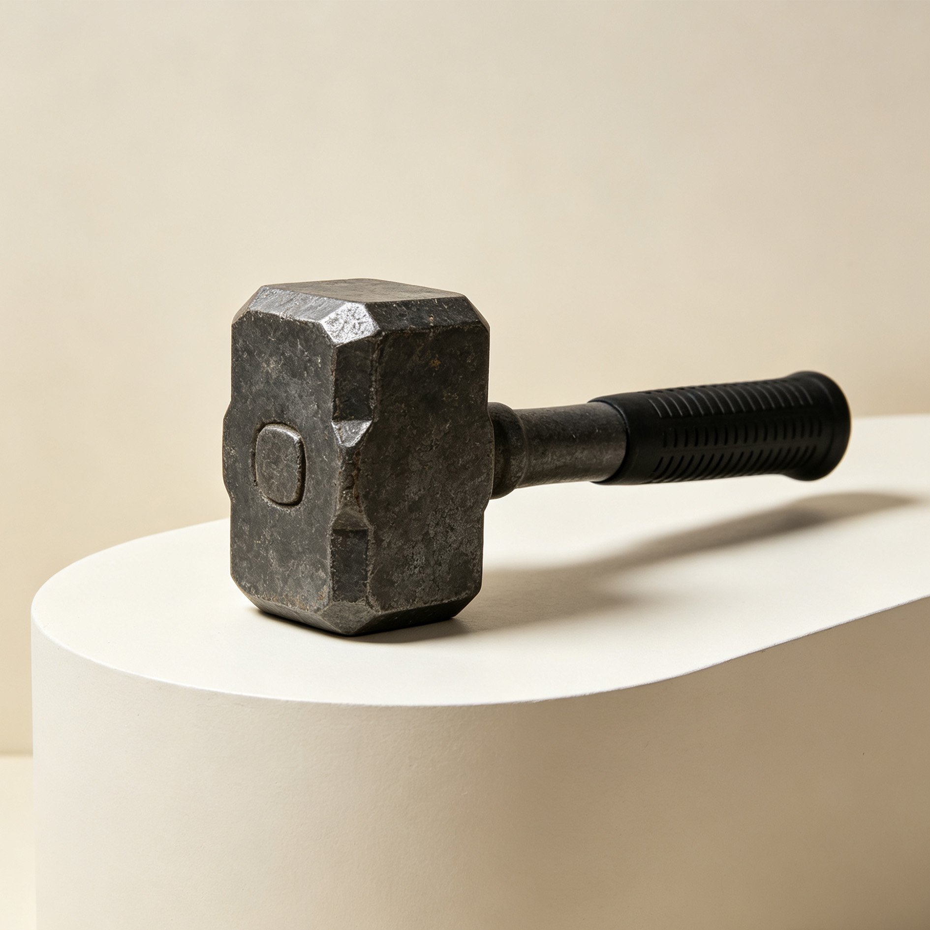 Ergonomic handle of heavy-duty sledgehammer