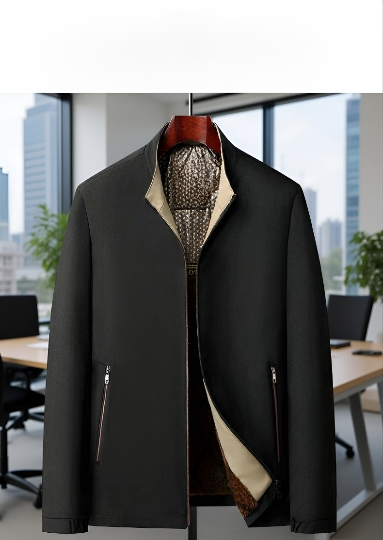 中年男性のための防寒フリースジャケット