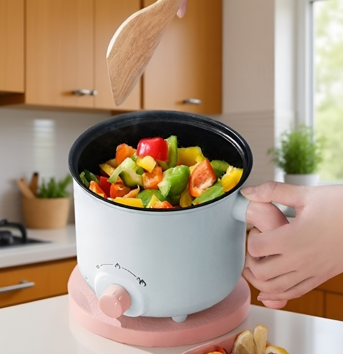 簡単操作のミニ電気調理器