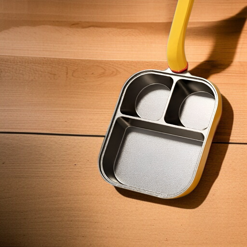 Titanium three-in-one frying pan breakfast pan non-stick pan fried egg hamburger thickened and deepe