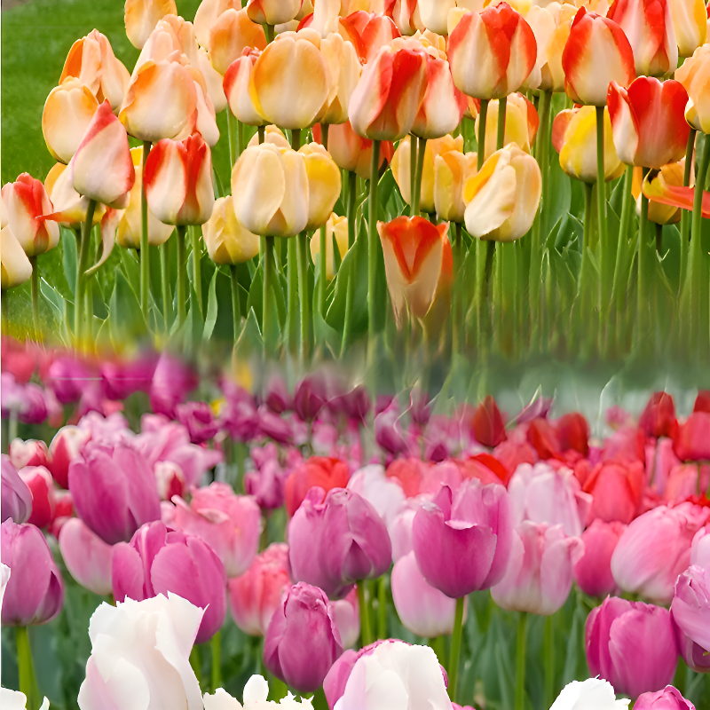Tulip bulbs hydroponic flowers