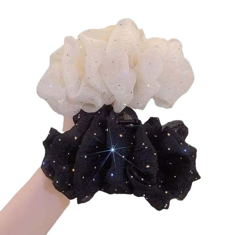 後腦勺盤發波點滿天星泡泡髮夾