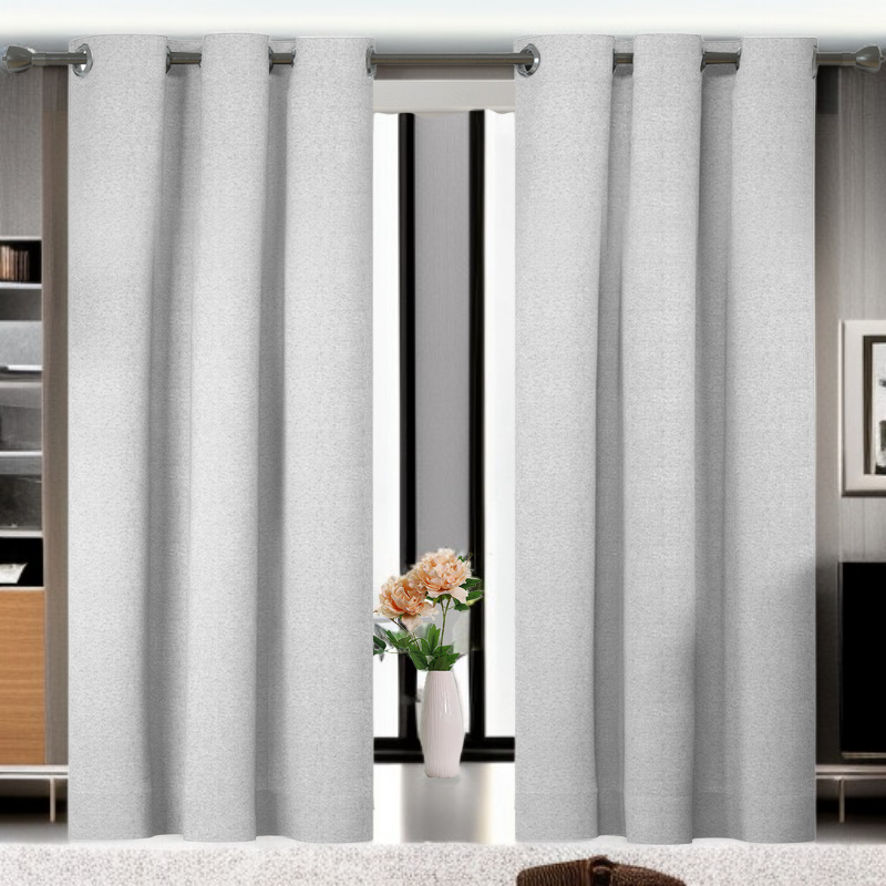 寝室ソリッドカラー高遮光遮光カーテン完成リビングルームバルコニーフル遮光カーテン