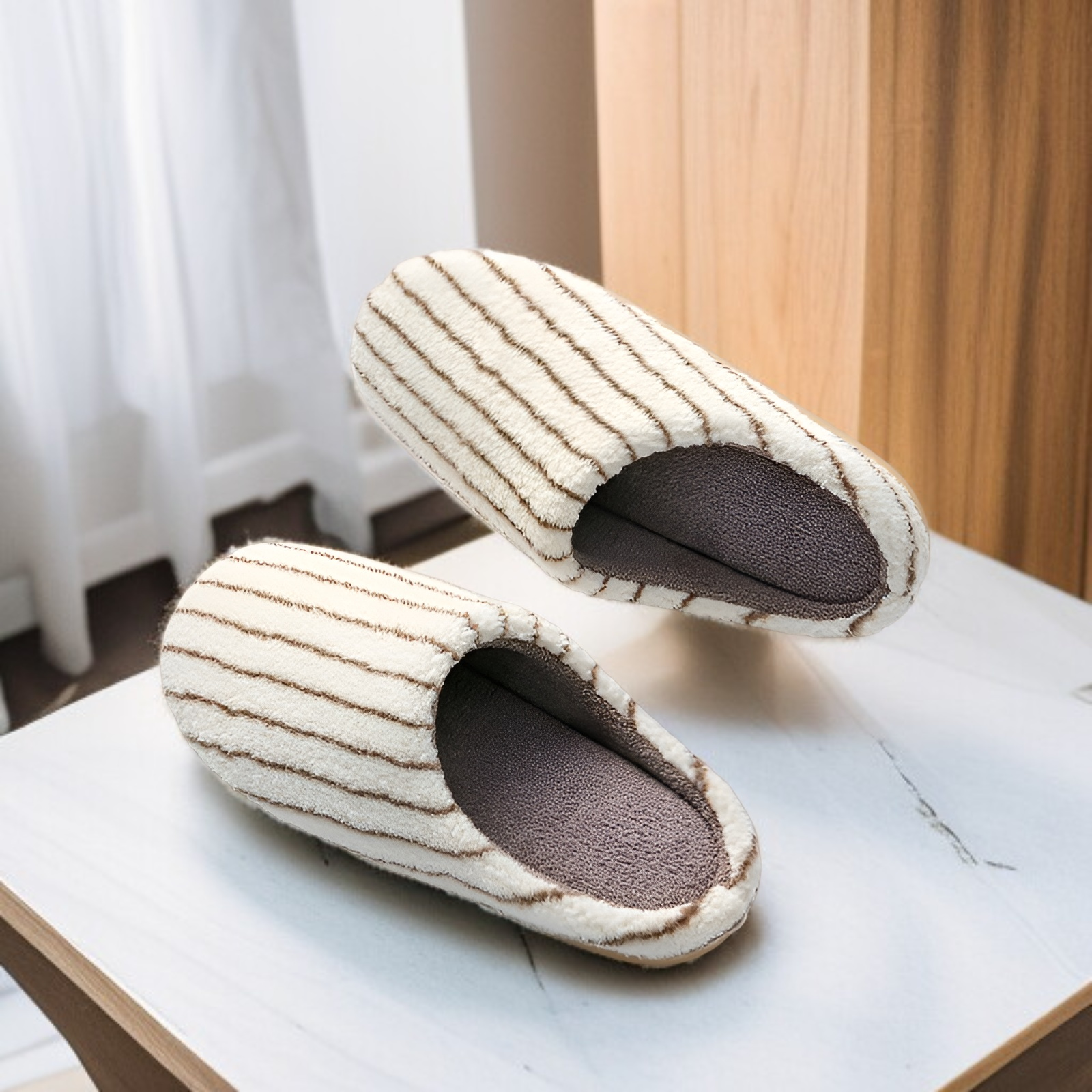 日式設計靜音拖鞋提升居家質感