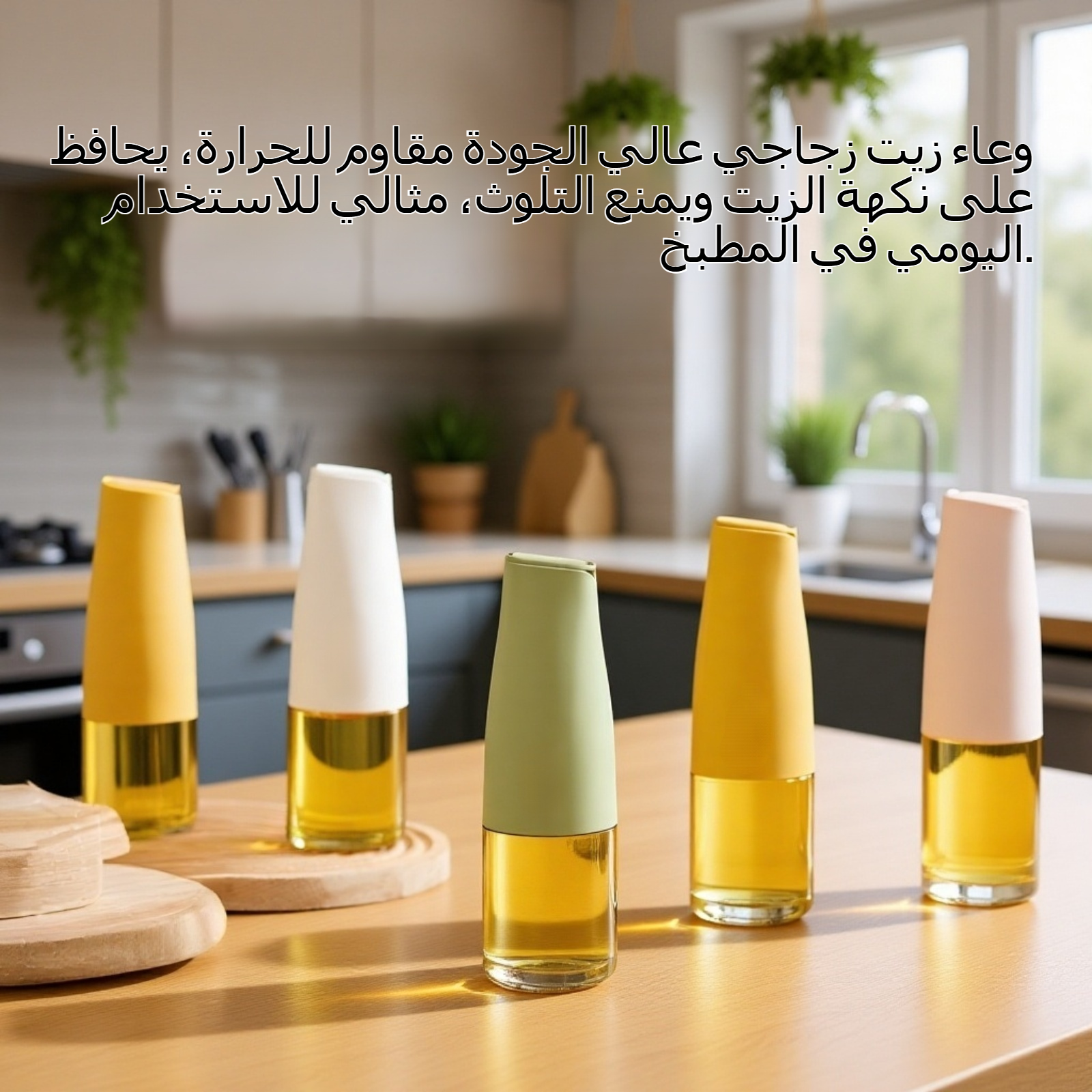 زجاج المطبخ وعاء زيت