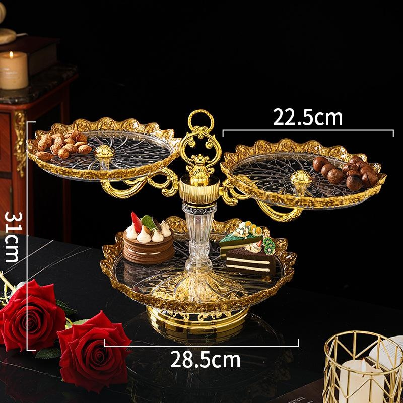 Golden Baking and Cake Plates
