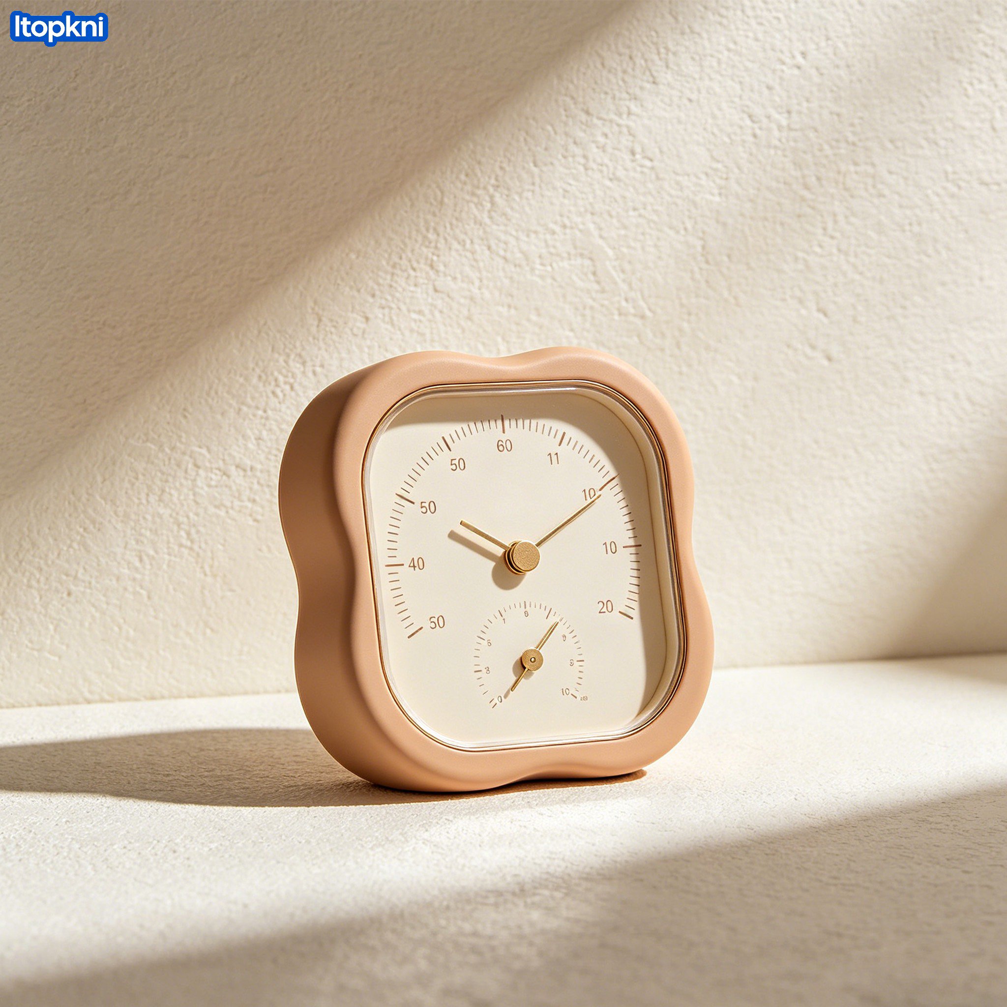 High-precision electronic thermometer and hygrometer front view