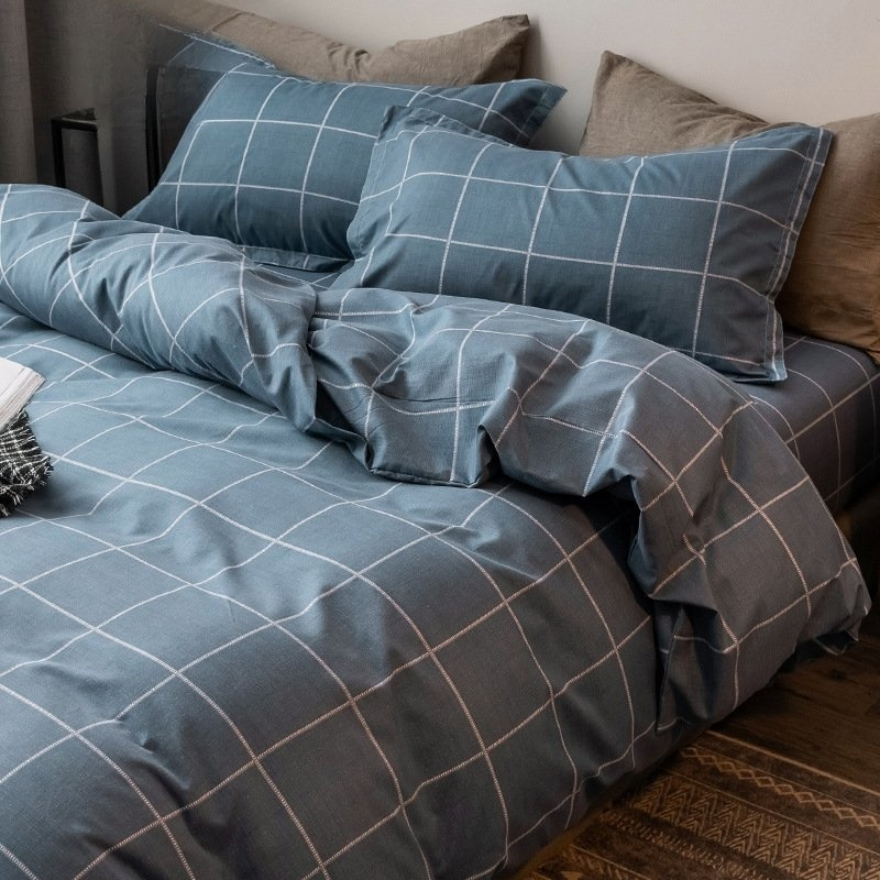 Funda de edredón individual de algodón