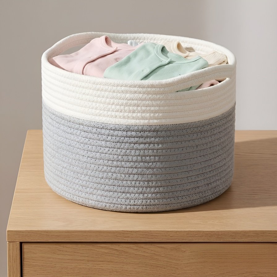 大號棉繩籃多功能收納籃