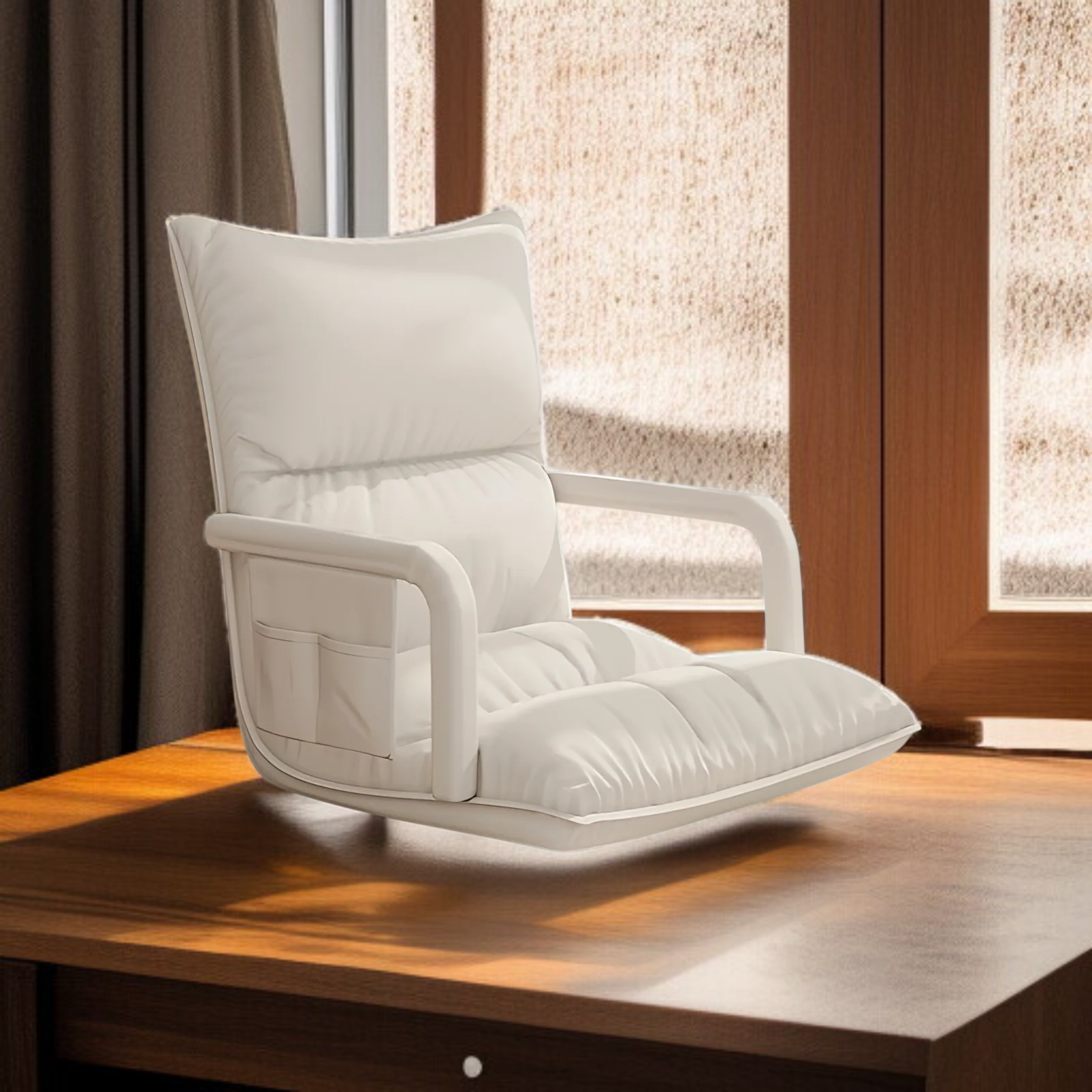 Fauteuil en cuir PU ergonomique et élégant, imperméable et anti-salissures