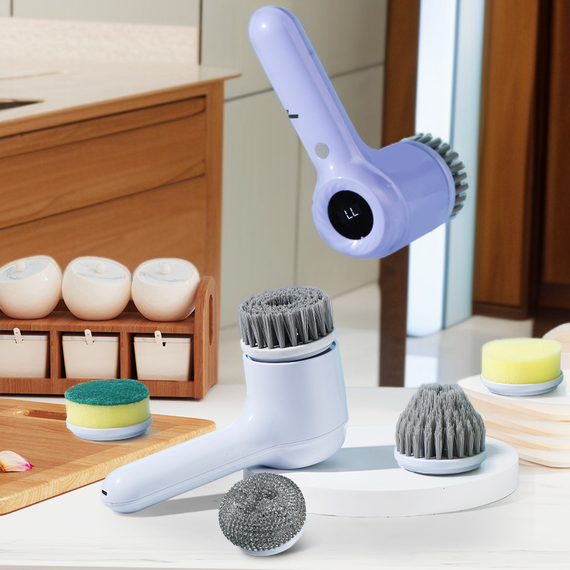 Wireless Handheld Electric Cleaning Brush for Kitchen and Bathroom