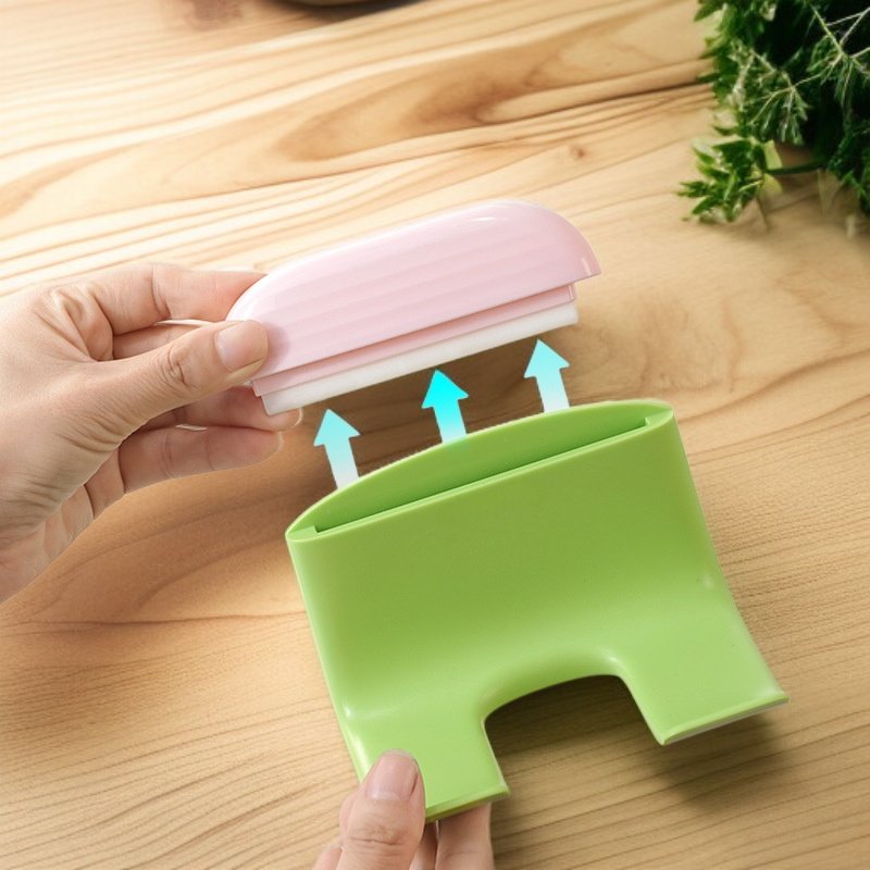 ممسحة مدمجة ورف تخزين لمجفف الشعر 2 في 1