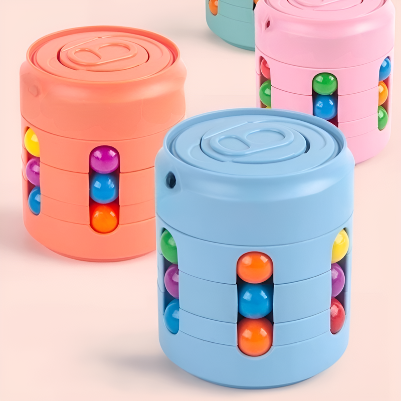 指先おもちゃ缶ボールコマ