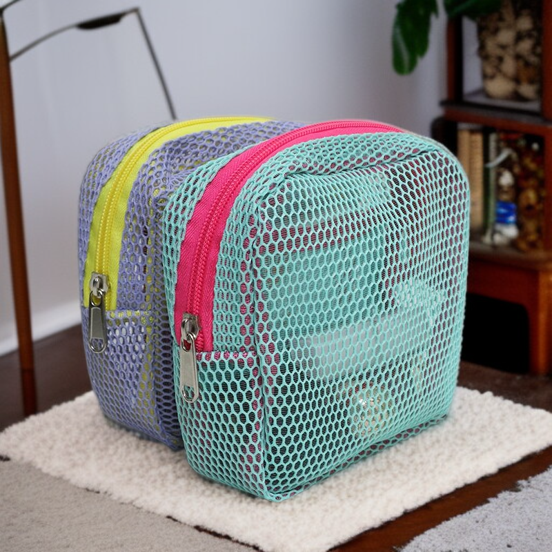 حقيبة أدوات الزينة، حقيبة تخزين مستحضرات التجميل المحمولة الصغيرة من شبكة الدوبامين