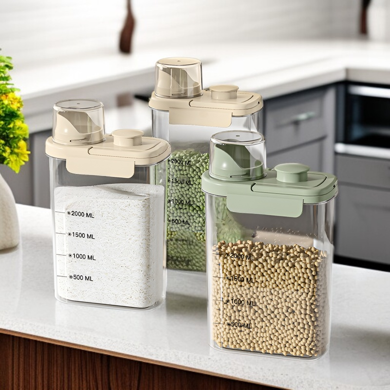 Food-Grade Transparent Airtight Storage Tank Kitchen Fresh-Keeping Box