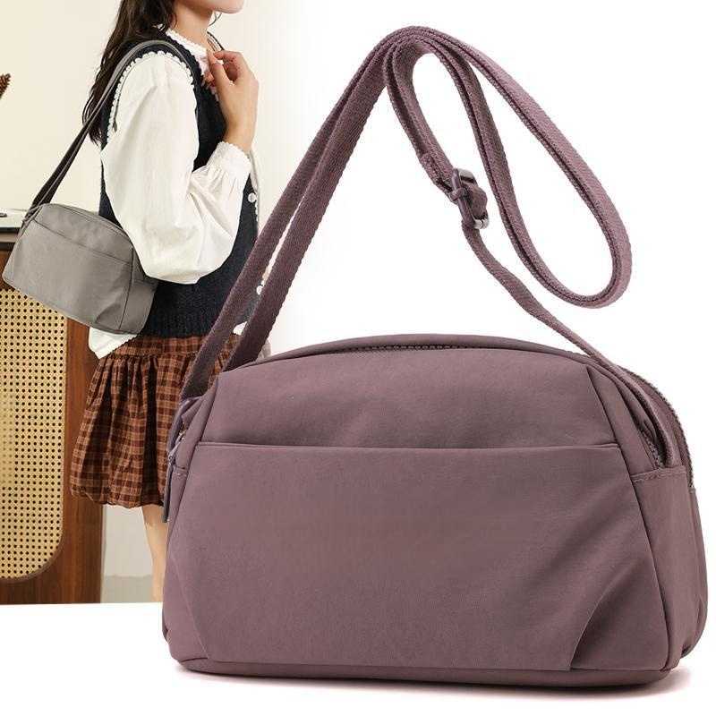 超大容量輕便尼龍斜挎小包