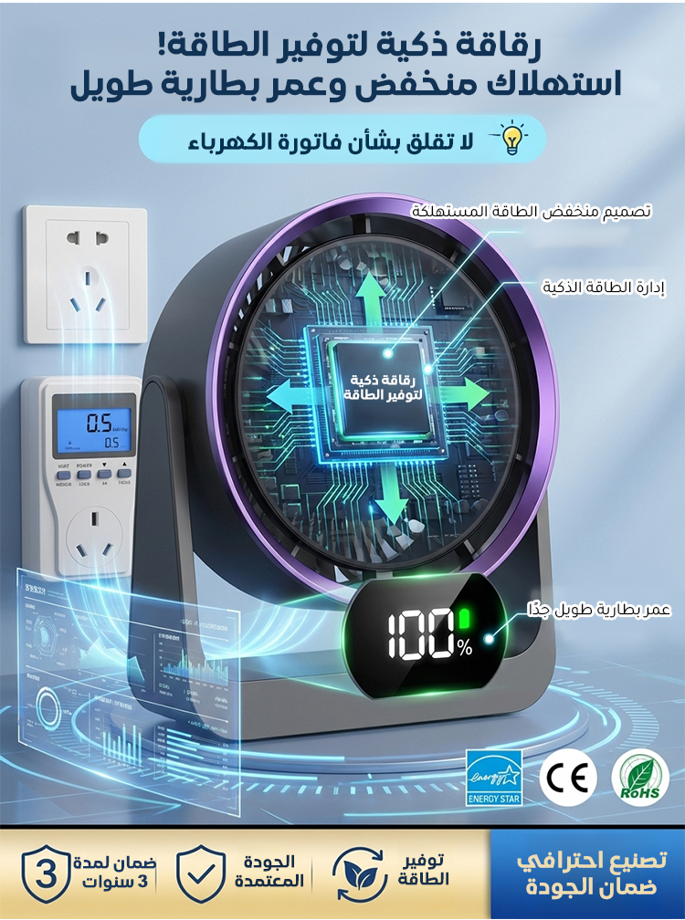 مروحة محمولة متعددة الوظائف