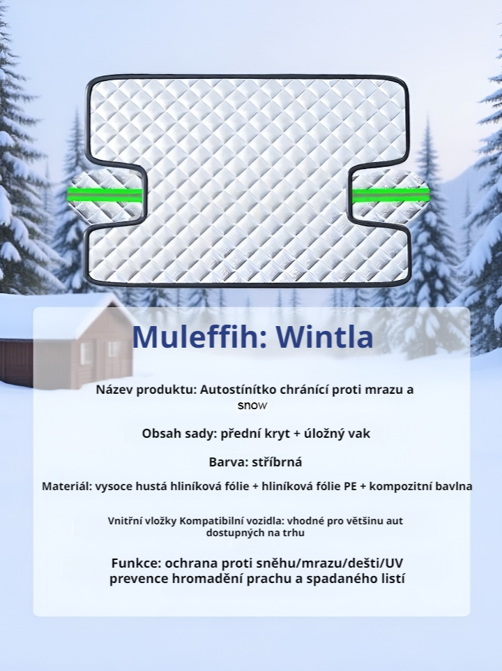 Auto kryt proti námraze, sněhu a slunci