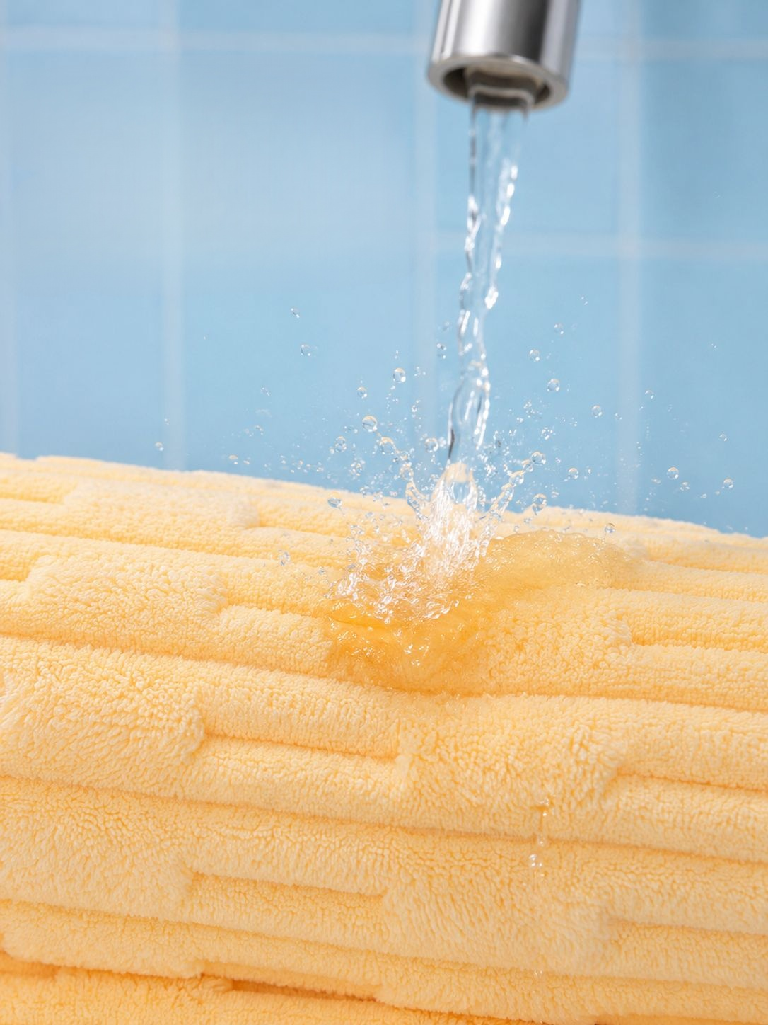 Luxurious thickened coral fleece towel stack