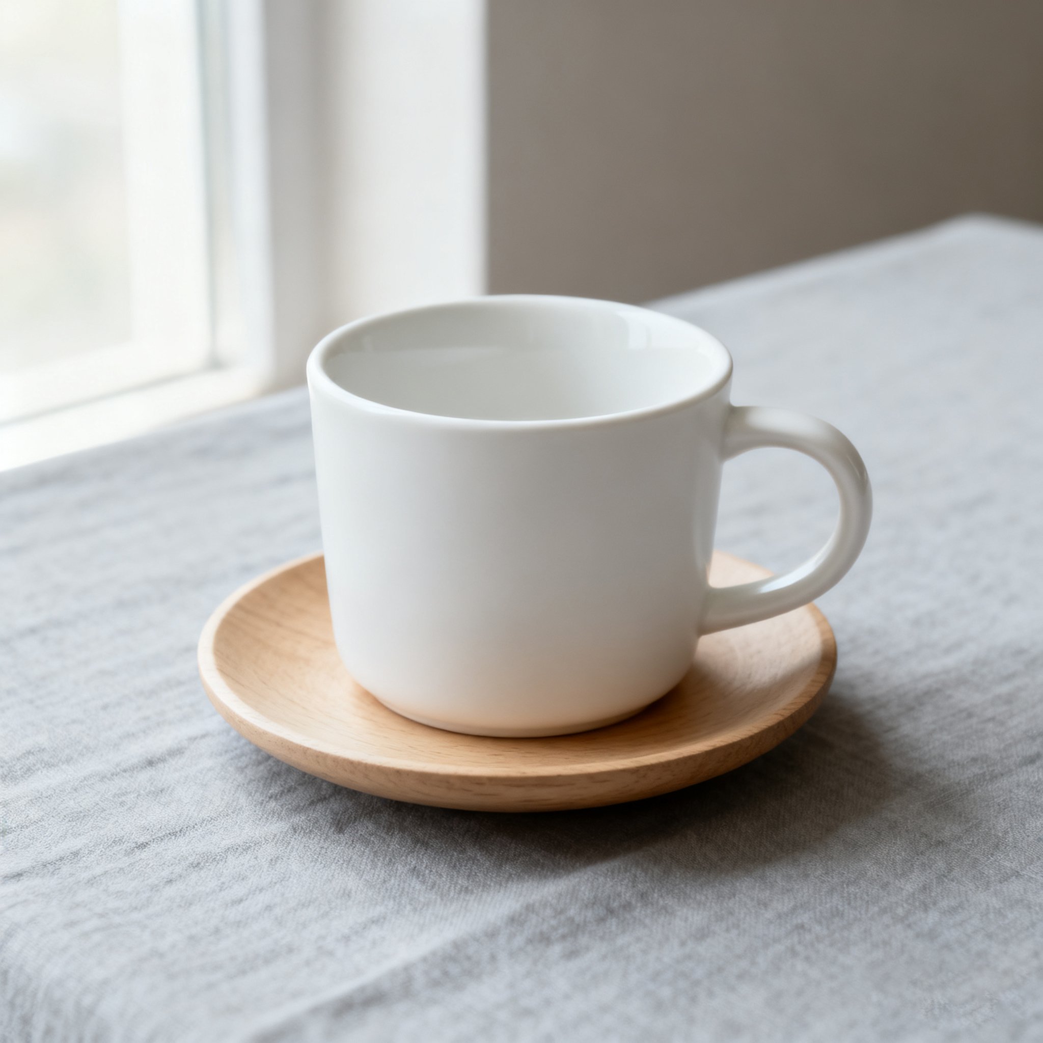 흰색 심플한 머그 전면 이미지