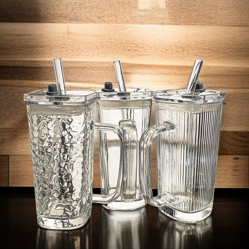 고품질 내열 유리 물컵 전체 이미지