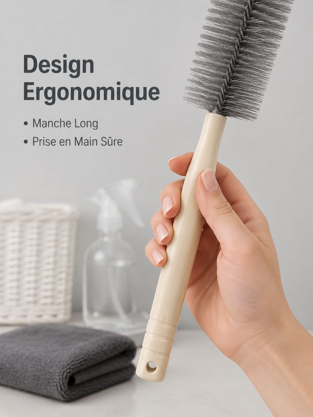 Brosse de nettoyage pour ventilateur et outil de nettoyage des fentes