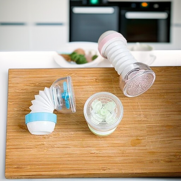 浄水機能付き伸縮式キッチン蛇口スプレーヘッド