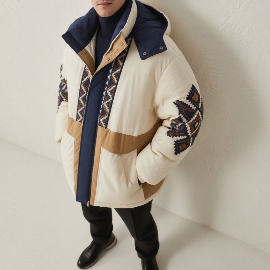 남자 겨울 따뜻한 다운 재킷